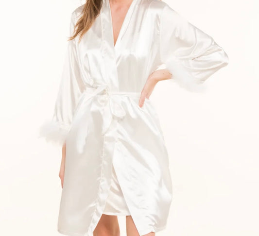 Peignoir + Nuisette, blanc