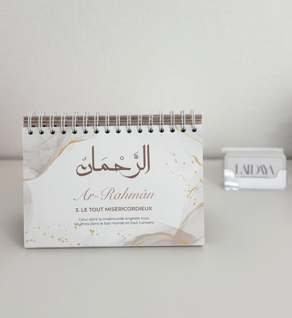 Calendrier chevalet - 99 noms d’ Allah