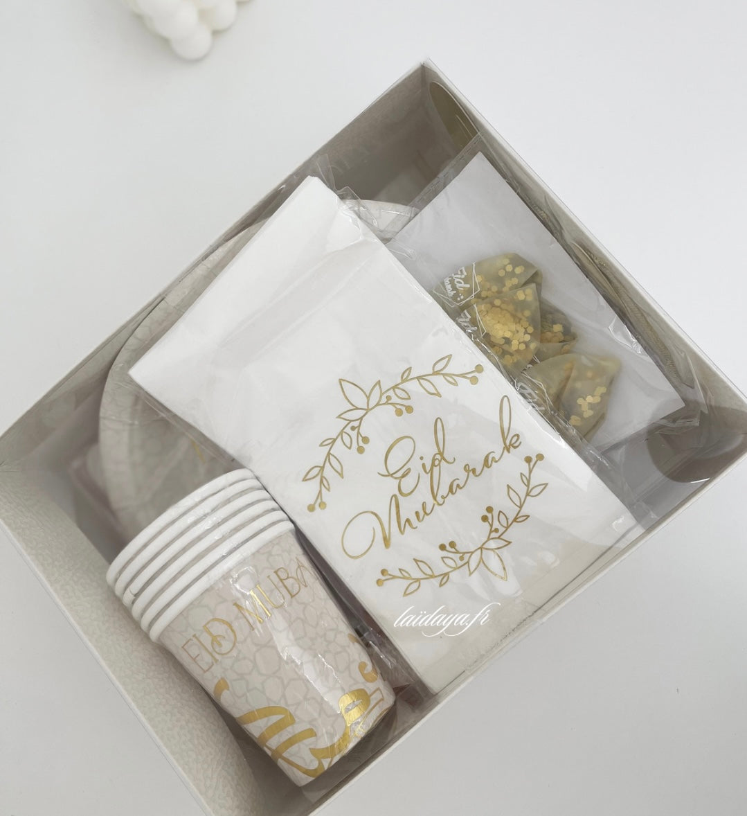 Box déco EID, doré