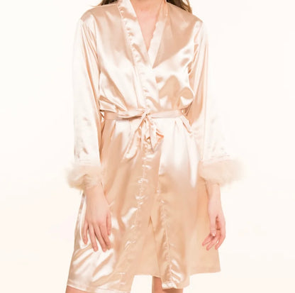 Peignoir + Nuisette, nude